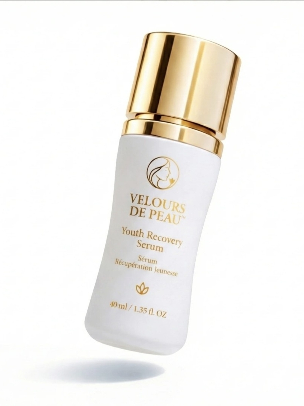 Velours De Peau Youth Recovery Serum Anti Aging Face Care NIB New — White & Gold